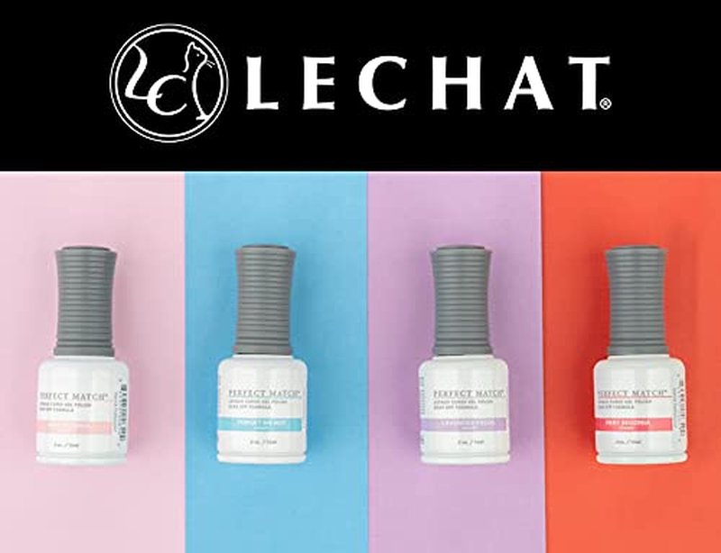 LeChat - Perfect Match Gel Polish - Campari Soda - Deep Raisin with Cream Finish - (0.5 Ounce) - Easy Application - Soak Off Formula