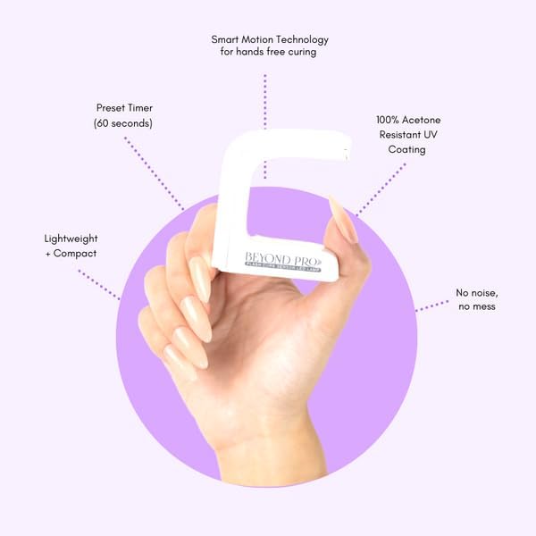 Kiara Sky Mini LED Nail Lamp Bundle - Beyond Pro Flash Cure with Button