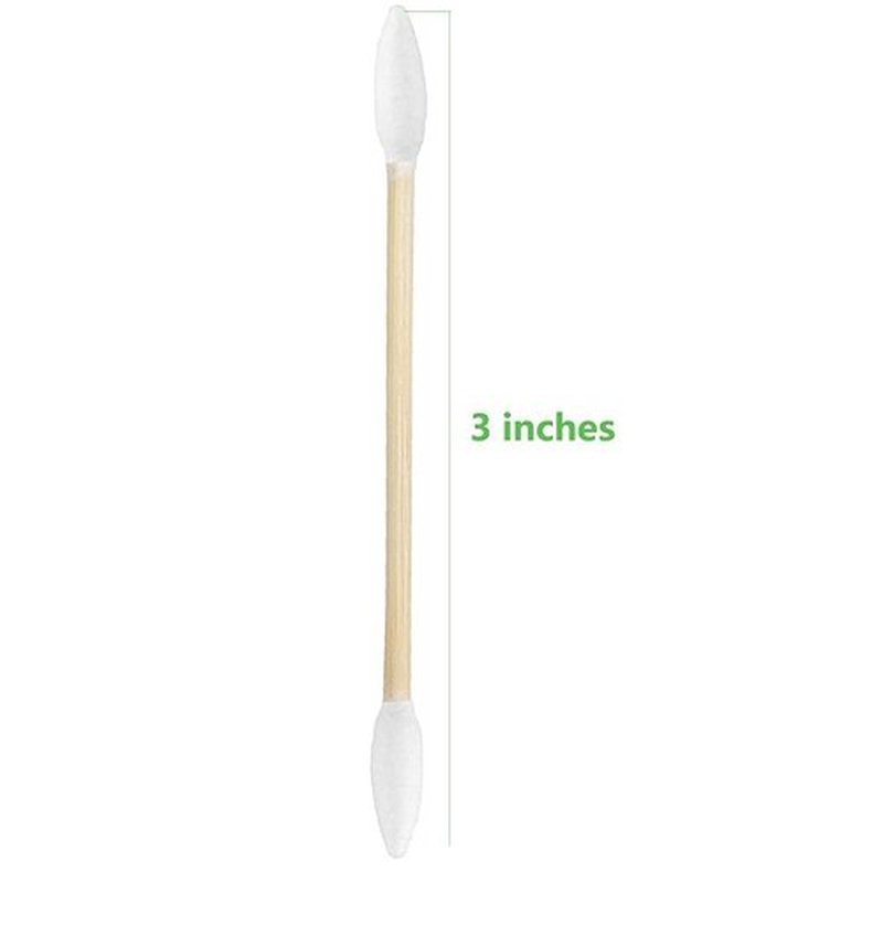 2000pcs Precision Tip Cotton Swabs for Makeup, Bamboo Sticks and Double Pointed