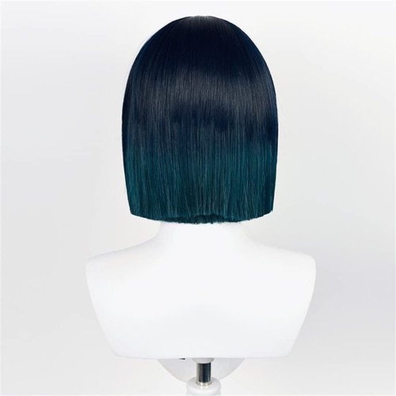 Mystylecos Tighnari Short Straight Mixed Color Cosplay Wig Genshin Impact Halloween Synthetic Wig