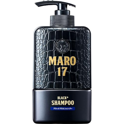 MARO17 Black+ Shampoo - Mens Shampoo For Gray Hair Reversal, Sulfate Free DHT Blocker Shampoo For Men with Royal Jelly & Collagen for Thicker, Darker Hair - Promotes Hair Growth & Prevents Greying