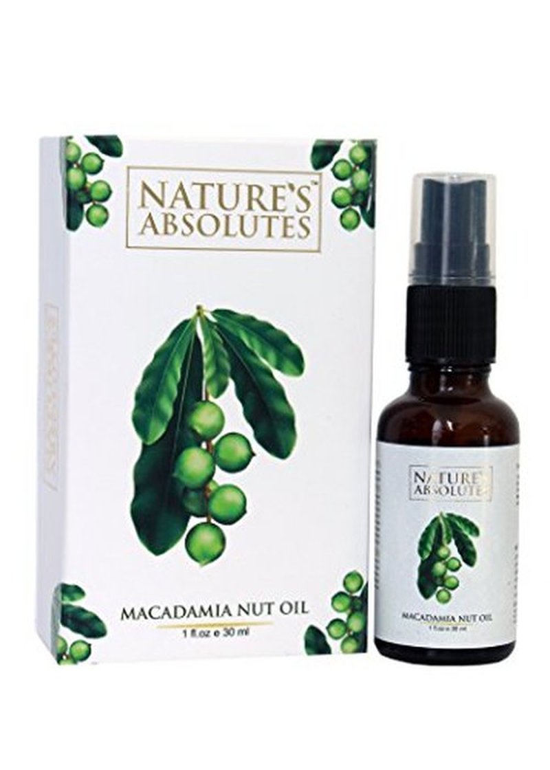 Pure Indian Macadamia Nut Oil from Nature's Absolutes, Cold Pressed & Natural - Best Natural Moisturizer (1 Fl Oz/30 ml)