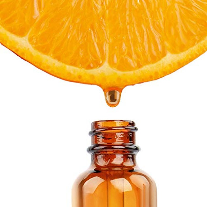 Nelipo 1oz Amber Glass Bottles for Essential Oils with Glass Eye Dropper - Pack of 12