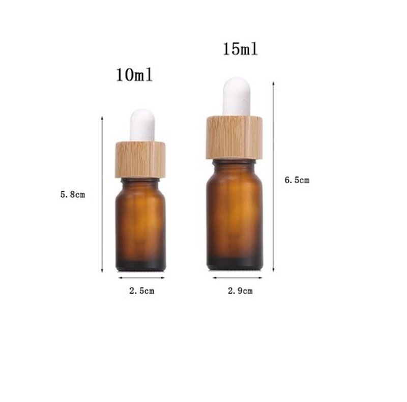 YORROR 10 Pack 10ml Glass Dropper Bottle,Empty Refillable Amber Dropper Bottle Travels Bottle for Essential Oils, Aromatherapy,Perfume,Cosmetic,Laboratory