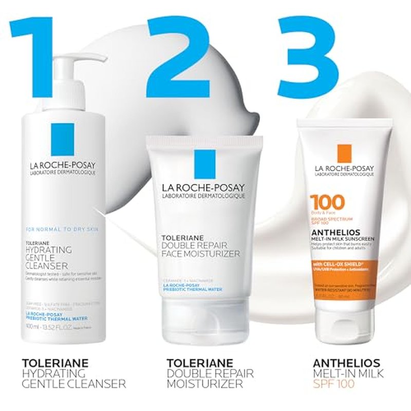 La Roche-Posay Anthelios Melt-In Milk Sunscreen SPF 60 | Sunscreen For Body & Face | Broad Spectrum SPF + Antioxidants | Oil Free Sunscreen Lotion | Lightweight & Fast Absorbing | Oxybenzone Free