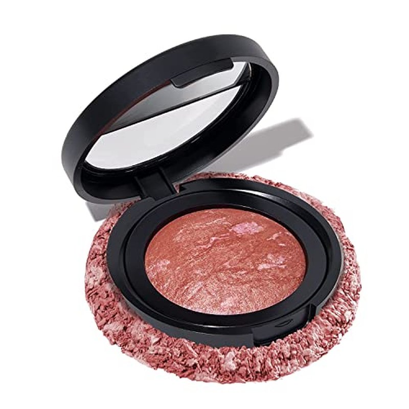LAURA GELLER NEW YORK Baked Blush-n-Brighten Marbleized Blush for Cheeks - Summer Orchid - Natural Finish - Buildable Color