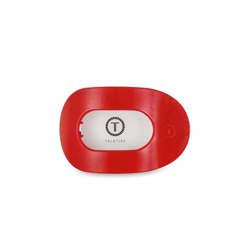 TELETIES - Medium Flat Round Hair Clip - Holiday Collection - Hair Claw Clips for Women - Strong Grip, Bendable Teeth, Curved Design - For All Hair Types and Textures - Rudolph Red