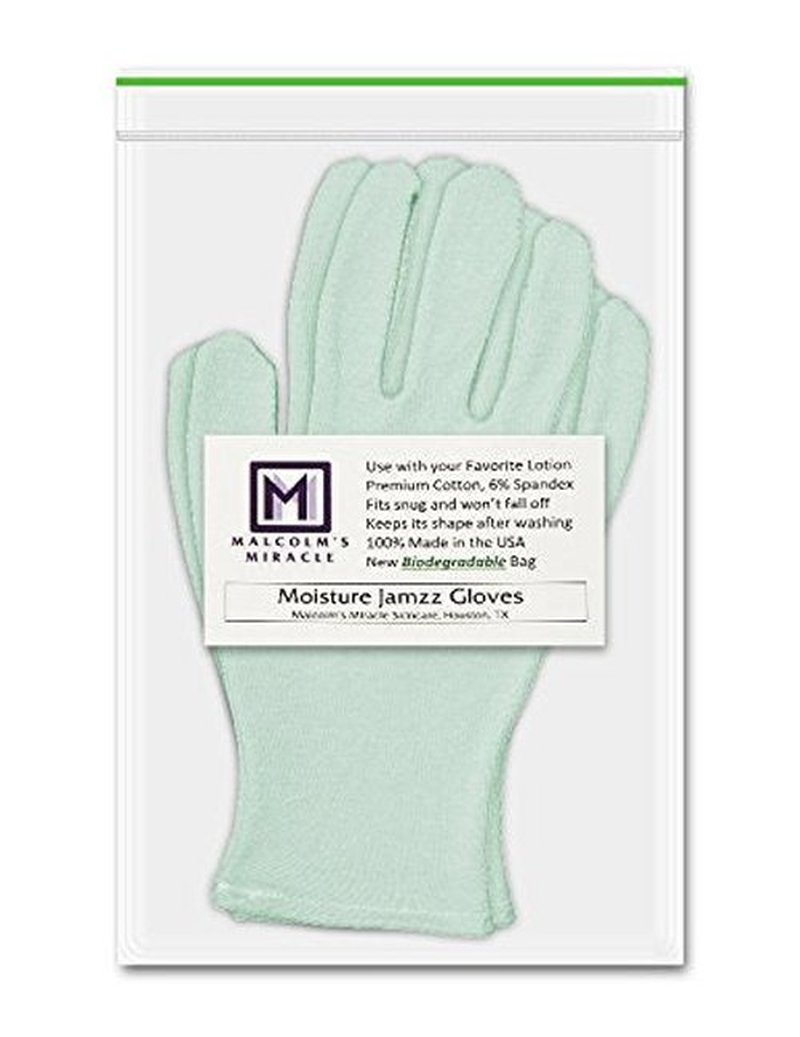 Malcolm's Miracle Moisturizing Gloves Made in The USA Green (Medium)