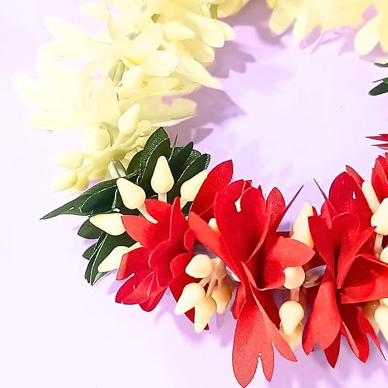 Handmade Artificial Flower Plastic Mogra Gajra Veni Garland for Hair Off White 13 Inch long Juda Bun Realistic Hair Accessory (Design 1, medium)