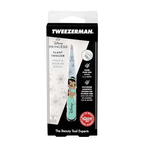 Tweezerman Jasmine Slant Tweezer - Eyebrow Tweezers for Women and Men