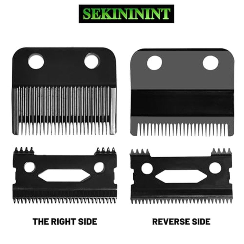 Universal Replacement Hair Clipper Blade Cutter Set for Wahl Clippers Wahl 5-Star Senior Magic Clip Ultra-Thin Moving Blade Sharp, Four Foot Contact Low Noise and Low Heat Generation (Black)