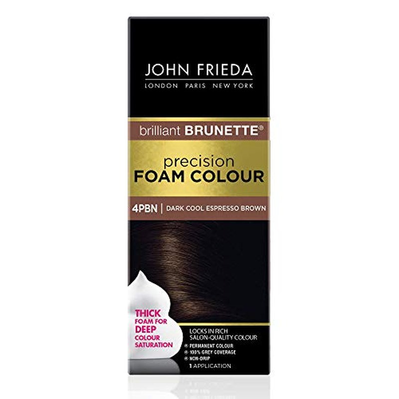 John Frieda Precision Foam Permanent Hair Colour in 4PBN Dark Cool Espresso Brown
