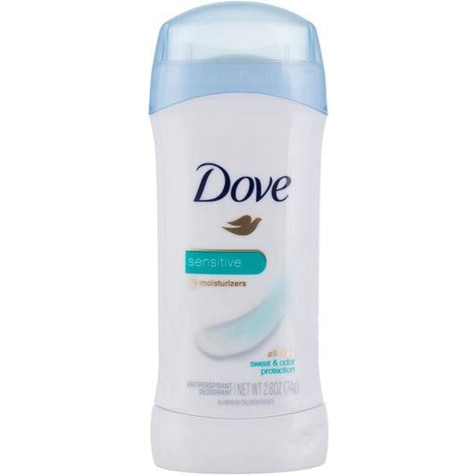 Dove Anti-Perspirant Deodorant, Sensitive Skin 2.60 oz (Pack of 12)