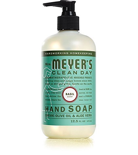 Mrs. Meyer's Clean Day Liquid Hand Soap - 3 Scent Variety Pack | Lemon Verbena, Lavender, Basil