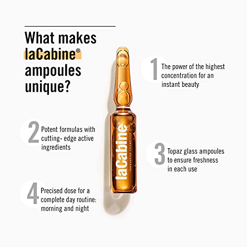 laCabine 5x Pure Hyaluronic Ampoule Serum for an anti-aging plumping effect with 5 Types of Hyaluronic Acid and Ceramides