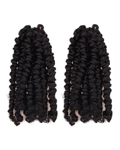 20 Inches 8 Packs crochet twists pre looped，Mixed Colors Combo Pack(6 packs 1B+ 1 pack T1B/27+1 pack T1B/30),Passion Twist Crochet Hair-Super Long Pre-twisted Hair Extensions(20"-8 Packs,1B+T27+T30)