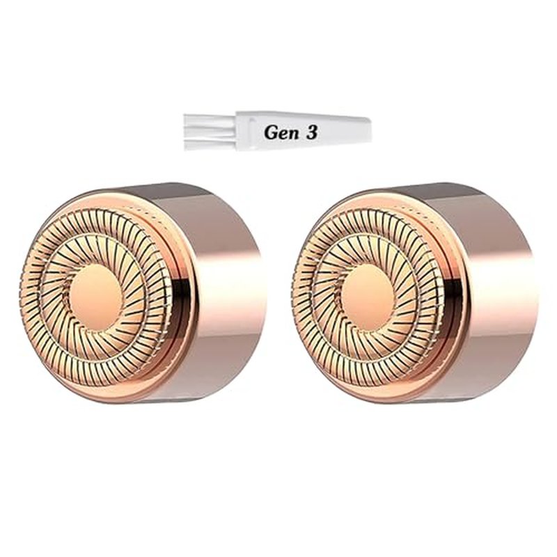 Gen 3 Replacement Heads for Flawless Facial Hair Remover, Double Blades Ring Heads for Women Face