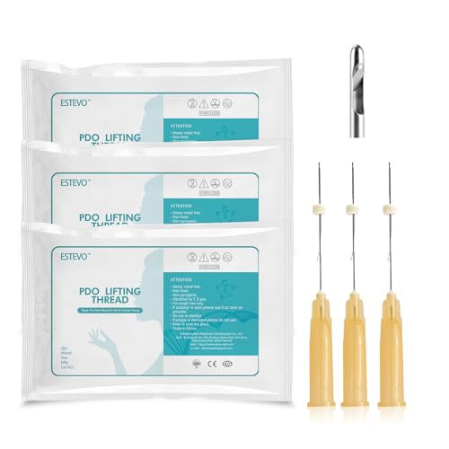 ESTEVO PDO Eyes Thread Lift, Improves Fine Lines and Wrinkles Get Youthful PDO Threads Lift for Eyes (20PCS-30G*25mm)