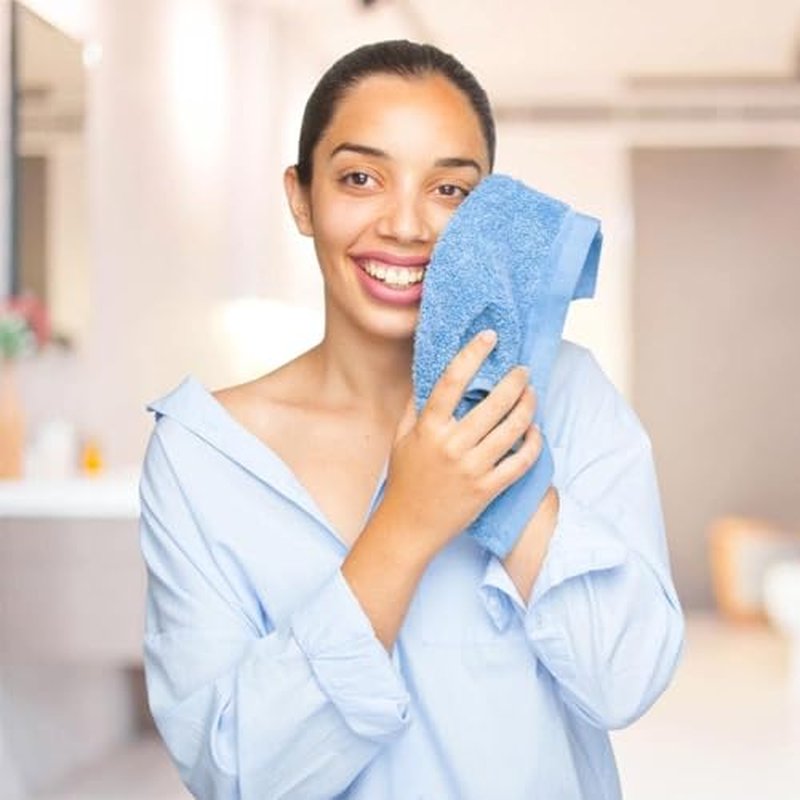 QUBA LINEN 100% Cotton - Wash Cloth Set - Pack of 24, Flannel Face Cloths, Highly Absorbent and Soft Feel Fingertip Towels (Multi Color, 12x12 Pack of 12)