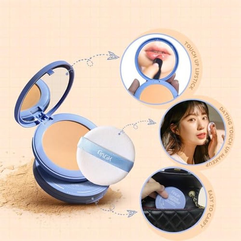 Matte Perfection Pressed Powder,Matte Wet and Dry Powder,Oil Control Face Pressed Powder,Waterproof Long Lasting Finishing Powder,Matte Smooth Setting Powder Makeup (01# CLASSIC IVORY, One Size)