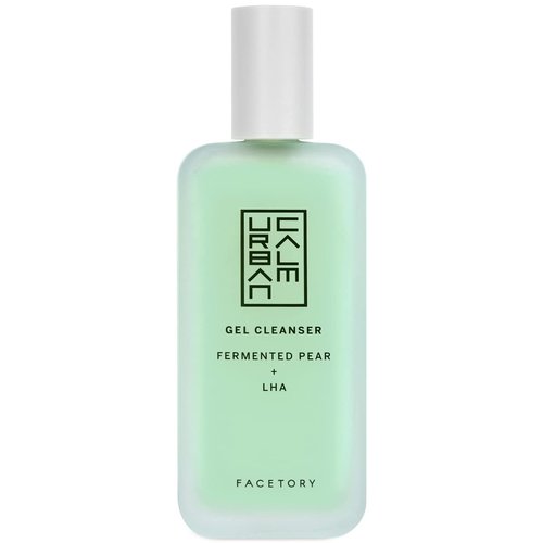 FACETORY Urban Calm Purifying Gel Facial Cleanser - Hydrating Face Wash with Fermented Pear & Capryloyl Salicylic Acid LHA - Gentle Exfoliating Foam Cleansing Gel for All Skin Types