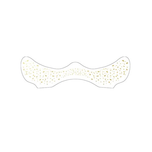 6 Pcs Gold Long Lasting Glitter Freckles, Cute Sparkle Makeup Patches, Waterproof Temporary Face Tattoo, Party Rave Glitter Makeup Accessories (Gold Pattern 2)