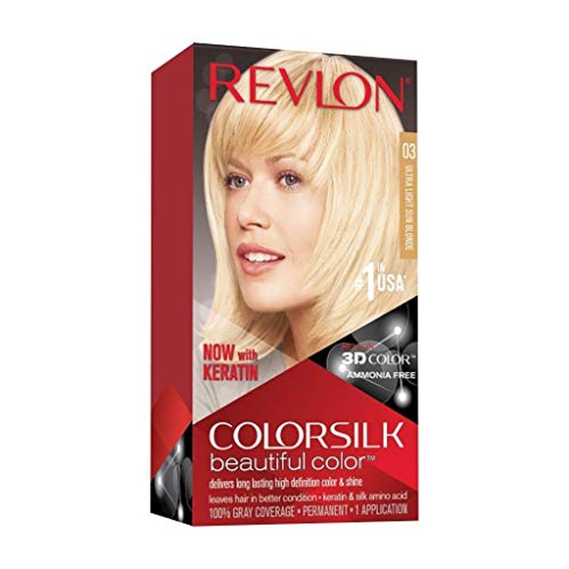 Revlon Permanent Hair Color, Permanent Hair Dye, Colorsilk with 100% Gray Coverage, Ammonia-Free, Keratin and Amino Acids, 51 light Brown, 4.4 Oz (Pack of 3)