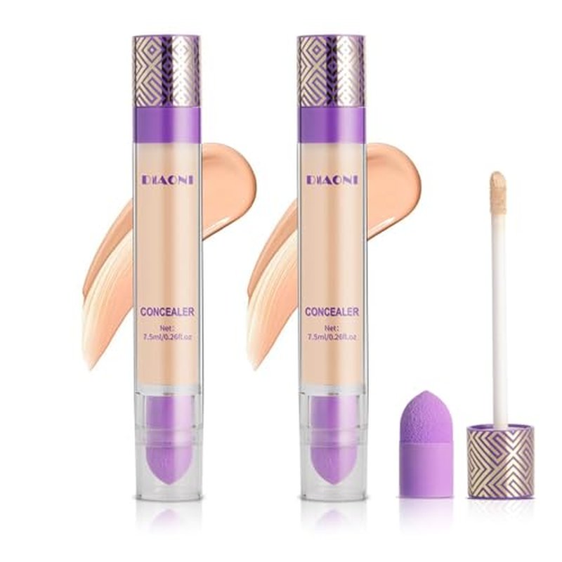DIAONI Coverage Concealer, High Coverage Concealer Stick, Diaoni Liquid Concealer, Full Coverage Concealer, Hydrating Waterproof and Light Long Lasting, for All Skin Types (#1)