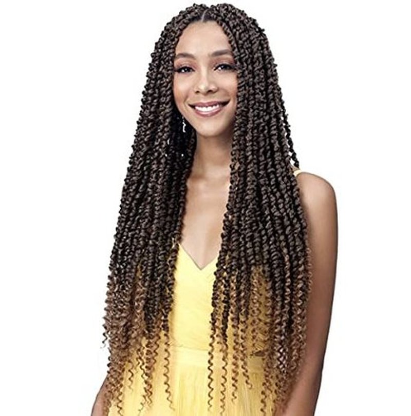 Bobbi Boss Crochet Braid NU LOCS SPRING TWIST 26" 2X (4-Pack, 1B)