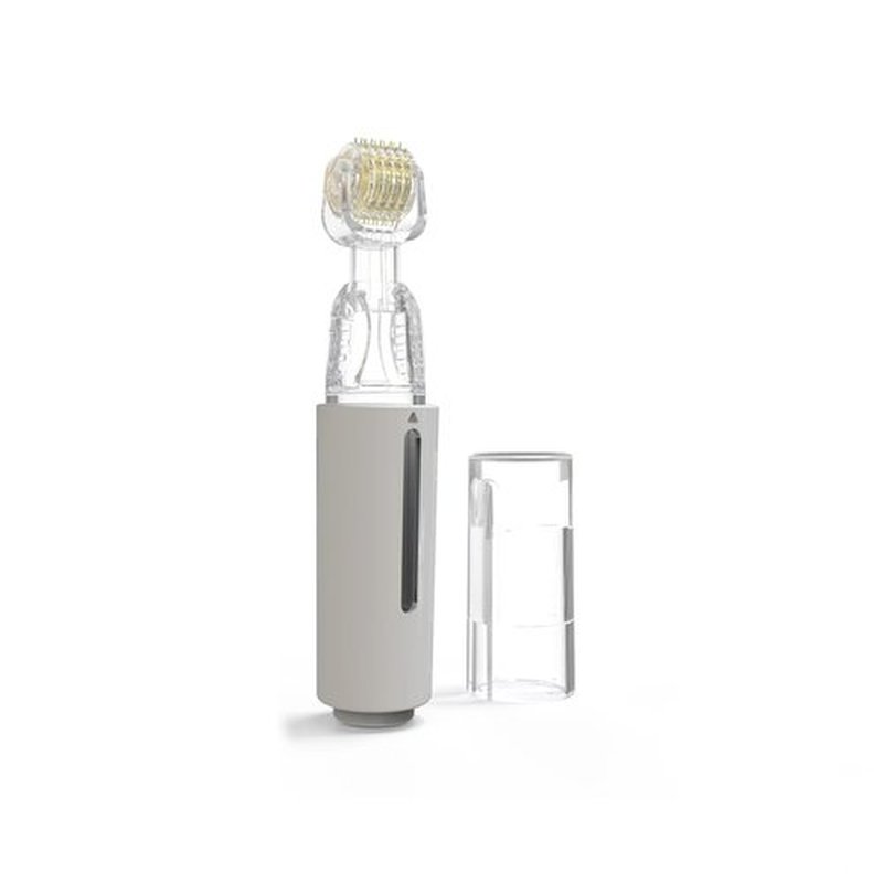 Infusion Derma Roller Skin Care Microneedling Beauty Tool For Women and Men Micro Needle Roller Face Scalp Derma Stamp 0.25mm (White)