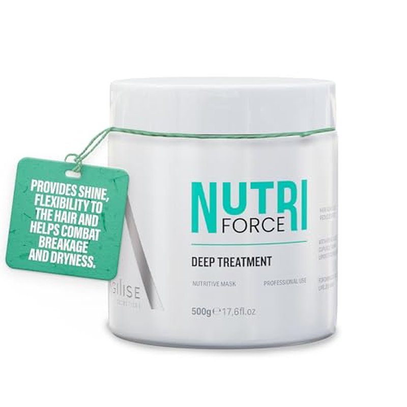 agilise - Nutri Force Mask - Professional Hair Care Cosmetics, Deep Nutrition Hair Treatment, Hydration & Strength - Hair Products for Women, Prevents Color Fading - Cupuaçu, Omega 3-17.63oz