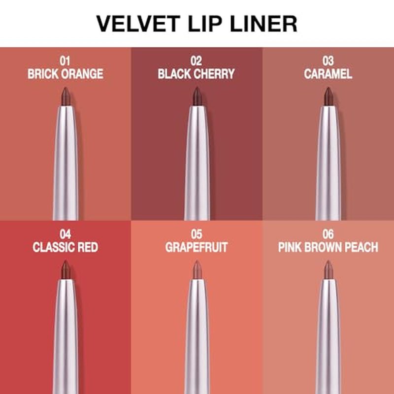 lip liner pencils, Modern Classic Lip Liner, Lip Liner Pigmented Vegan Matte, Lasting Finish Lip Liner, Luxurious Creamy Long Lasting Lip Liner, Prevents Feathering and Fading (12#Bean Paste, 1)
