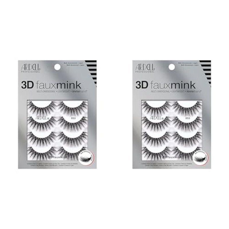 Ardell 3D Faux Mink Lashes 853 4 Pairs (Pack of 2)