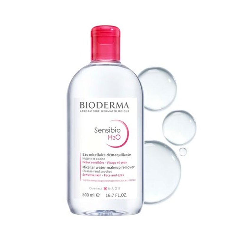 Bioderma - Sensibio - H2O Micellar Water - Makeup Remover Cleanser - Face Cleanser for Sensitive Skin