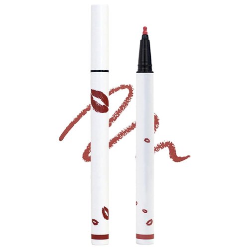 JUDUNA Longwear Liquid Lip Liner, 2024 New 2-in-1 Liquid Lipstick Pen Lip Liner Pencil, Waterproof Quick-Drying Long-Lasting Matte Liquid Lipstick (Color#04, 0.6 ML)