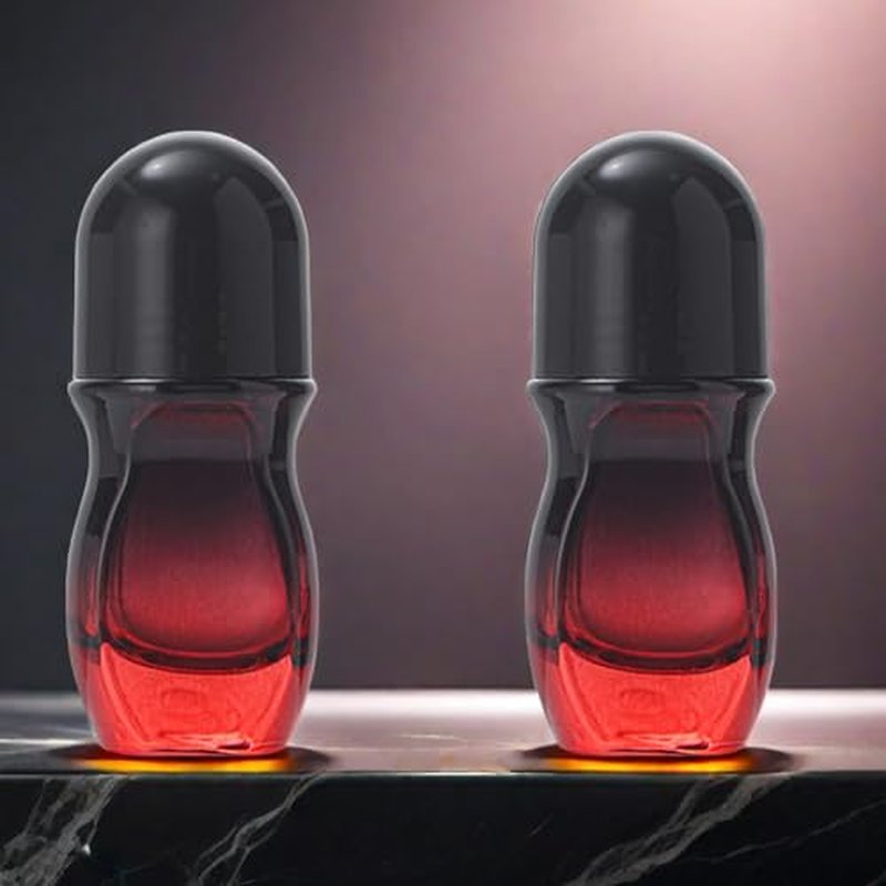 BFLCTTBD 2pcs 30ml Glass Bottle Roller Ball Large Empty Roller Bottles Refillable Rollerball Bottles For Perfume Essential Oils Deodorant
