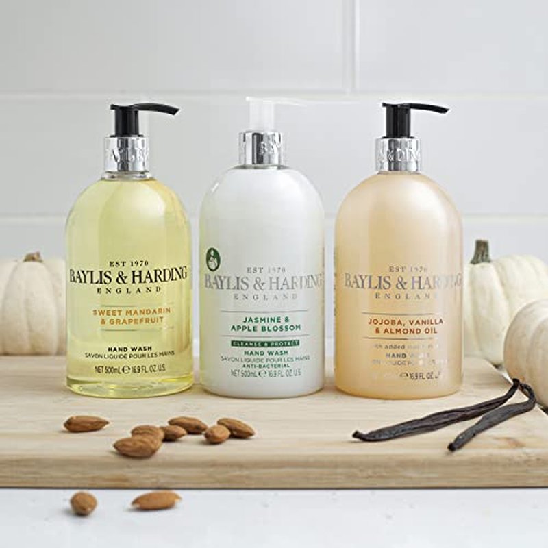 Baylis & Harding Pink Magnolia & Pear Blossom 16.9 Ounces Hand Wash,16.9 Ounce(Pack Of 3)