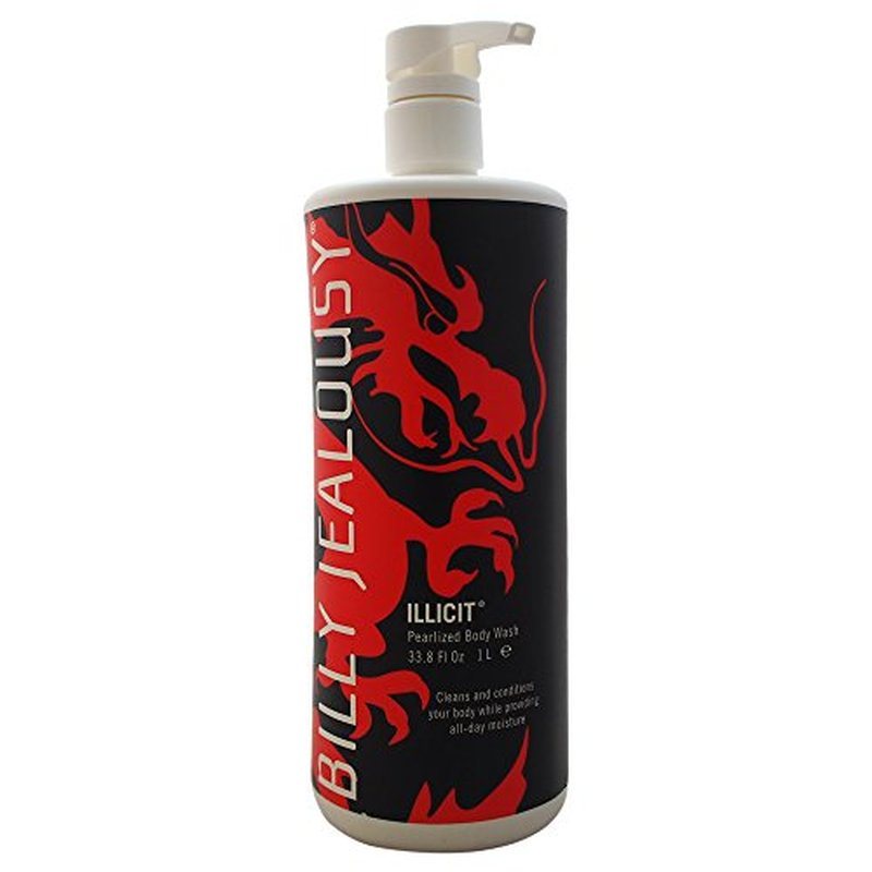 Billy Jealousy Devil's Delight Hydrating Body Wash for Men with Coconut Oil and Shea Butter, Cleanse, Smooth & Soften Skin, Black Pepper/Sandalwood Scent, 8 fl. oz.