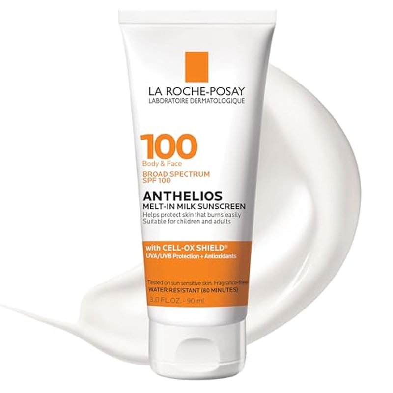La Roche-Posay Anthelios Melt-In Milk Sunscreen SPF 60 | Sunscreen For Body & Face | Broad Spectrum SPF + Antioxidants | Oil Free Sunscreen Lotion | Lightweight & Fast Absorbing | Oxybenzone Free