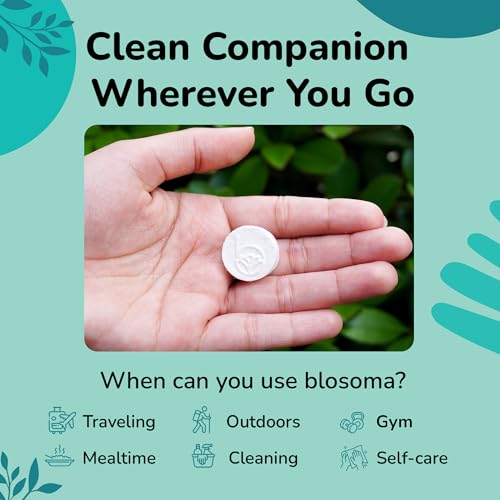 Eucalyptus and Mint Moisturizing Compressed Towel, Disposable Mini Tablets Cotton Coin Tissue, Water Activated Rejuvenating Towels for Travel, Camping, Gym, Home Portable Hand Wipe (Pack of 25)
