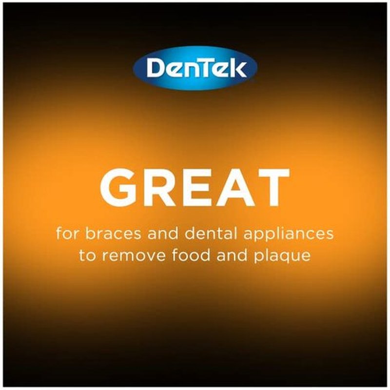 DenTek Complete Clean Easy Reach Floss Picks, Advanced Fluoride Coating, Mouthwash Blast Flavor, 32 ct. (Pack of 2)