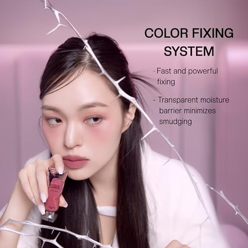 MUZIGAE MANSION Objet Lip Stain (Unique Paint Tube Design) – Velvet Matte Tint, Long-Lasting Waterproof Lipstick, Hydrating Korean Makeup, Red & Rose Gloss, K-Beauty Tinted Lipstain (13 APPEAL)