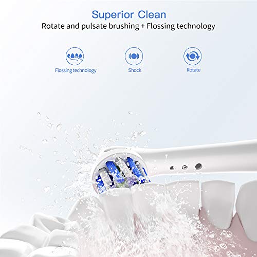 Replacement Toothbrush Heads for Oral B Braun, 4 Pack Professional Electric Toothbrush Heads, Precision Clean Brush Heads Refill Compatible with Oral-B 7000/Pro 1000/9600/5000/3000/8000 (4pack)