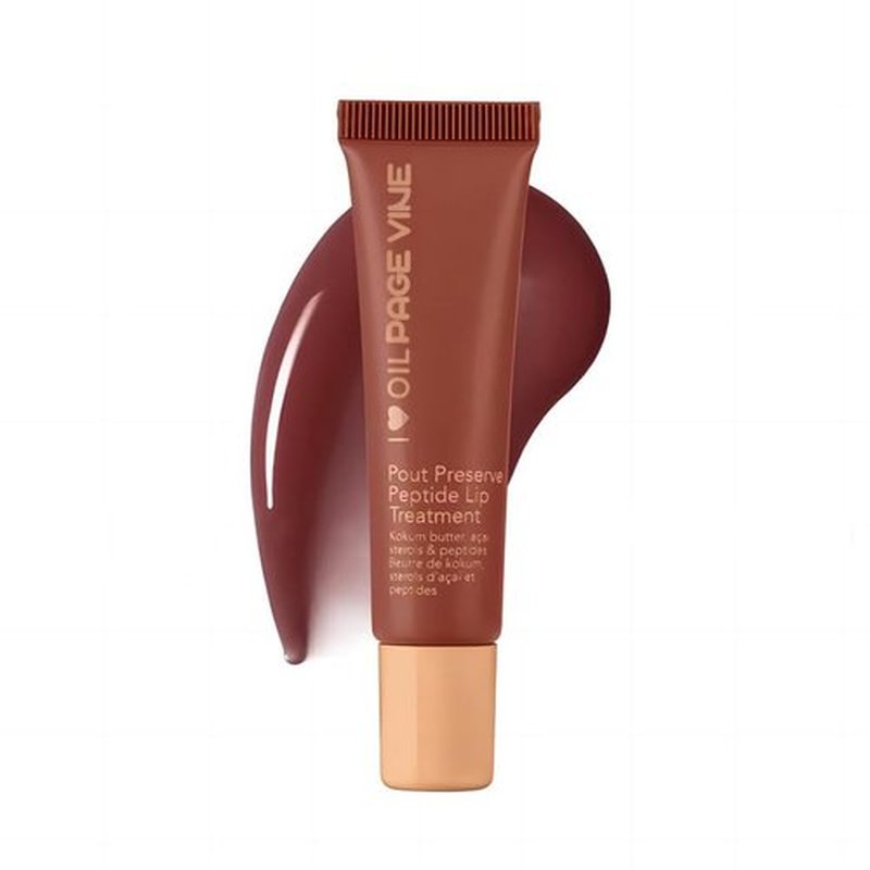 Pout Preserve Peptide Lip Treatment, lip balm，lip peptide，pout preserve summer lip gloss (Cocoa Crème)