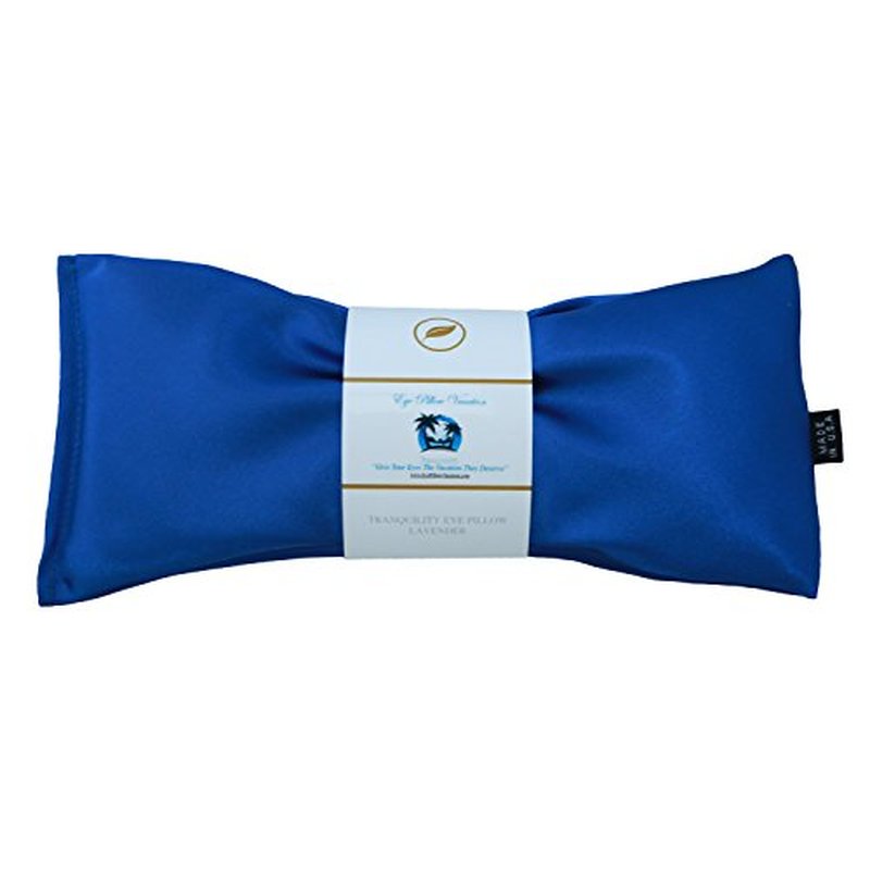 Lavender Eye Pillow - Migraine, Stress & Anxiety Relief - #1 Stress Relief Gifts for Women - Made in The USA, Organic Flax Seed Filled! (Emerald Green - Organic Cotton)