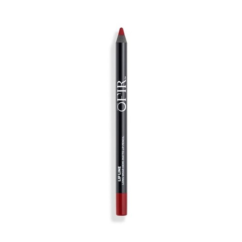 OFIR Longwear Demi-Matte Lip Line | Smudge-Proof, Easy Glide, Hydrating, Long-Lasting Color, Precise Application, Cool Red Lip Liner Pencil for Defined Lips | 0.042 OZ