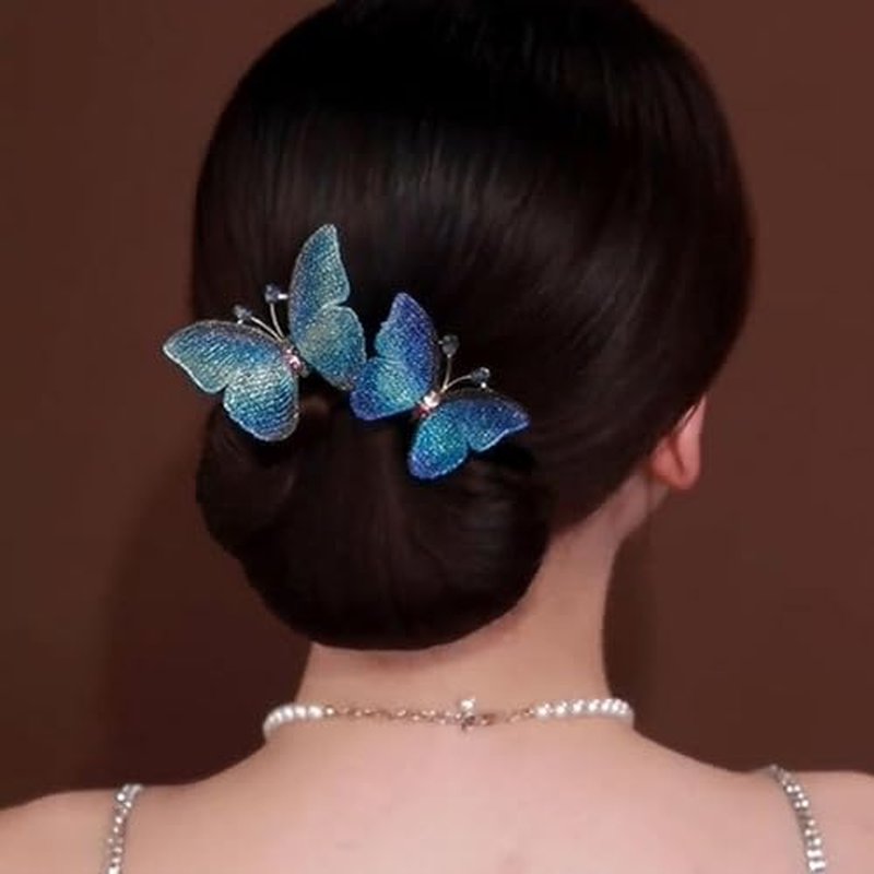 Insstyle Full Star Flower Hair Accessories, Hand Embroidered Flowers Deft Bun Hair, Character Hair Accessories,Lazy Hair Curler (A13)