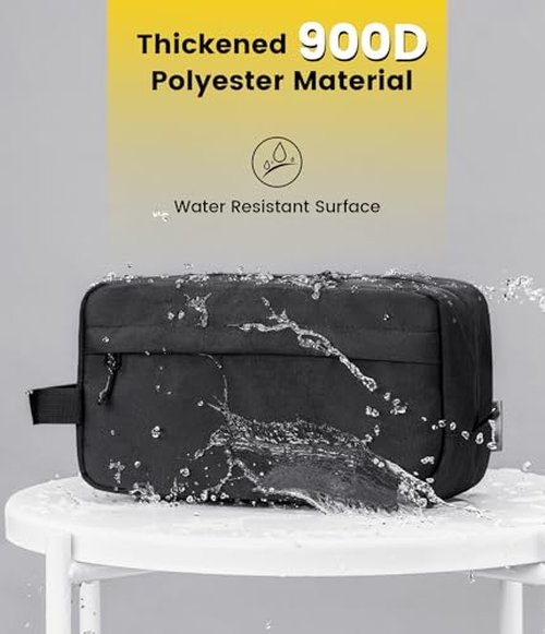Vorspack Travel Toiletry Bag for Men - Hanging Toiletries Bag Water Resistant Dopp Kit Travel Bag for Toiletries Accessories