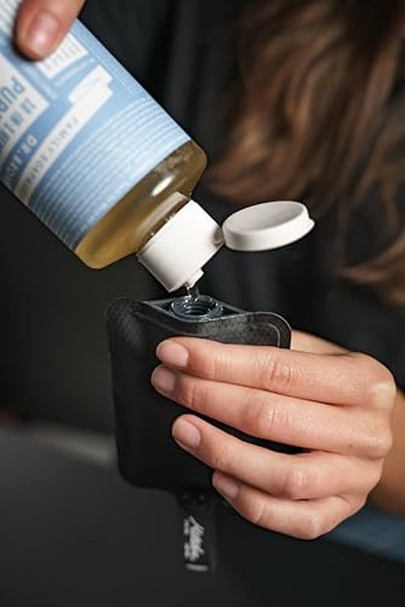 Matador Toiletry Bottles 3 Pack - 3 OZ Travel Bottles for Toiletries, TSA Approved Toiletry Bottles with Labels, Refillable Travel Pouch, Travel Containers for Creams, Gels, Pastes, and Liquids