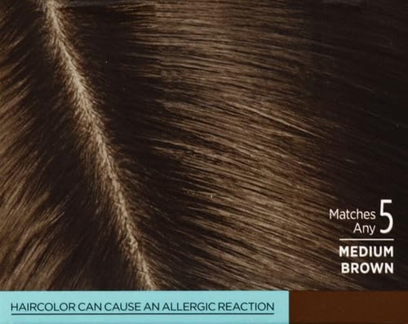 L'Oreal Paris Magic Root Rescue 10 Minute Root Hair Coloring Kit, Permanent Hair Color with Quick Precision Applicator, 100 percent Gray Coverage, 5 Medium Brown, 1 kit